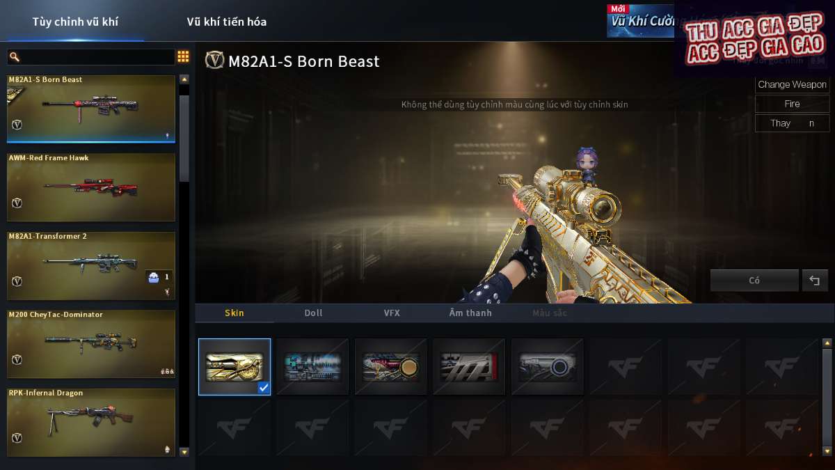 shop acc cf uy tin gia re